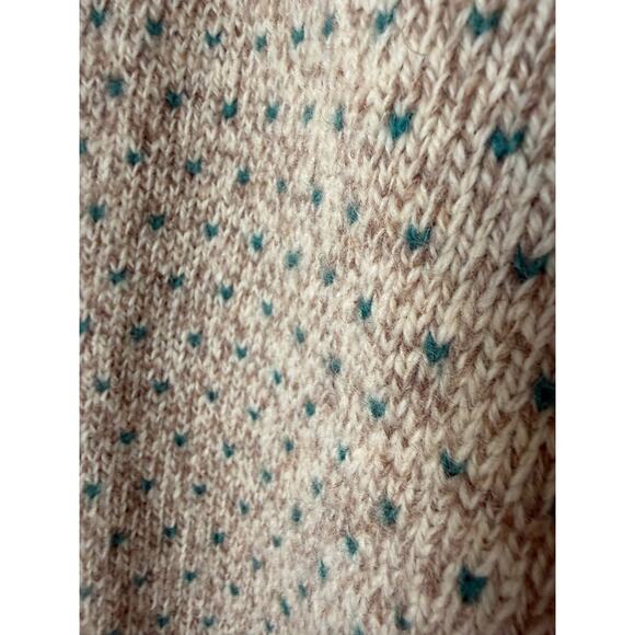 Vintage Woolrich Fair Isle Heart Sweater Wool Blend Sz Small Cottagecore Cozy - Picture 3 of 8
